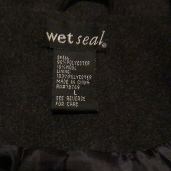 Women’s Wet Seal Pea Coat - Picture 3 of 3